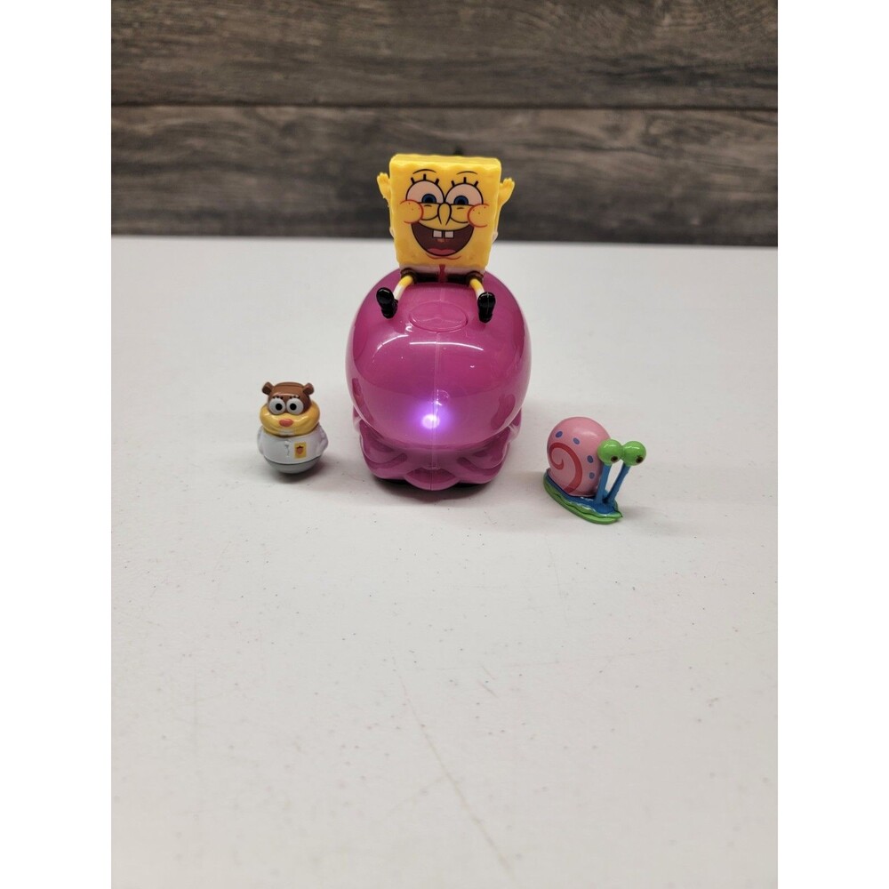 Spongebob Jelly Fish Light Up & Sound  Toy Car Nickelodeon Collectible